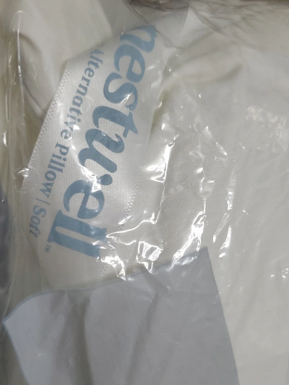 New Nestwell White Down Alternative King Soft Support 1 Pillow.